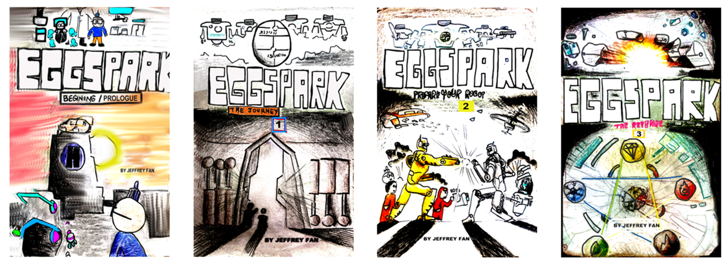 Comic Book: EGGSPARK BY JEFFREY FAN (3 BOOKS)